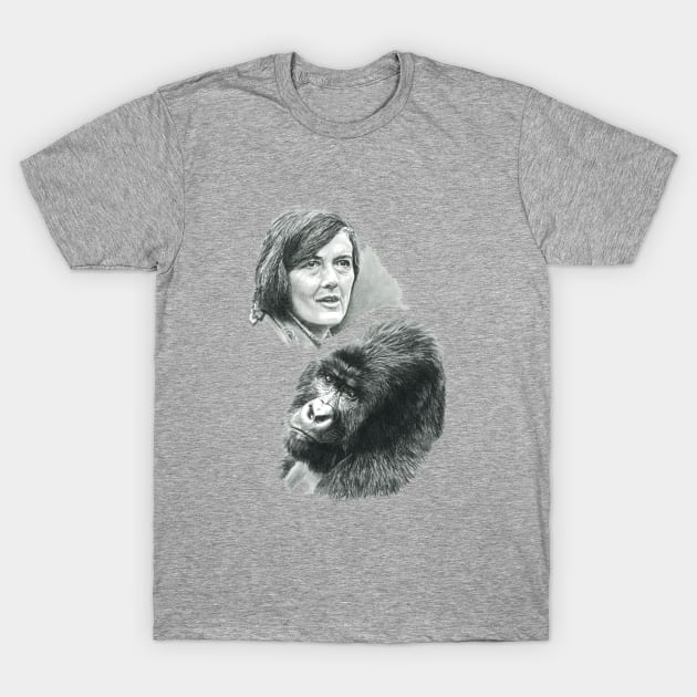 TRIBUTE TO DIAN FOSSEY T-Shirt by allthumbs